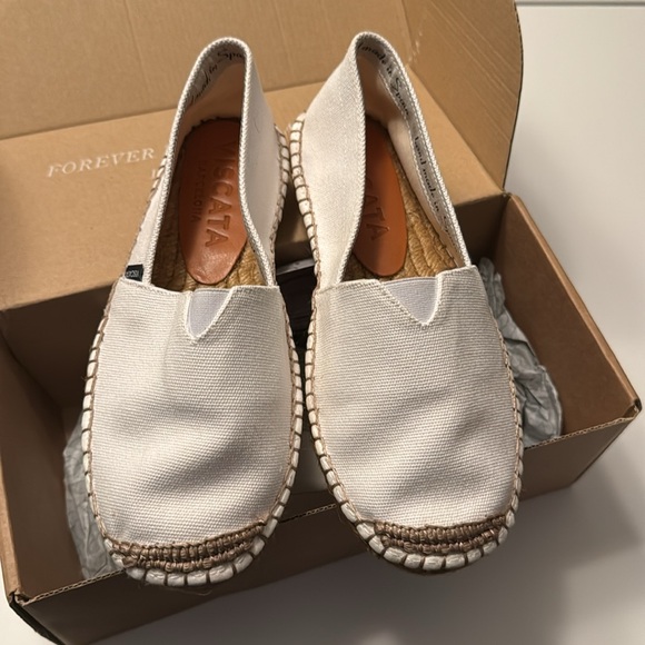 Viscata Barceloneta Canvas White Espadrille - Picture 5 of 5